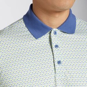 Walter Hagen Men's Clubhouse 19th Hole Golf Polo‎ Shirt Size S White/Lime NWT